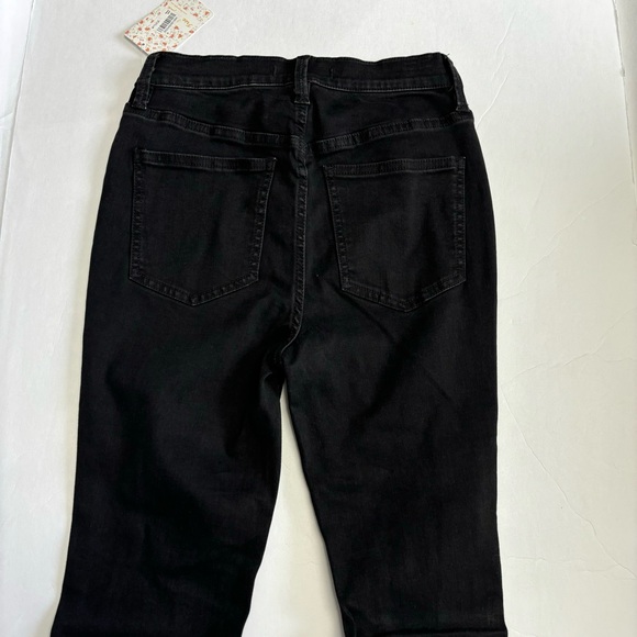 Free People Skinny Jeans Womens 28 Destroyed Distressed Black 30” Inseam - Picture 7 of 11